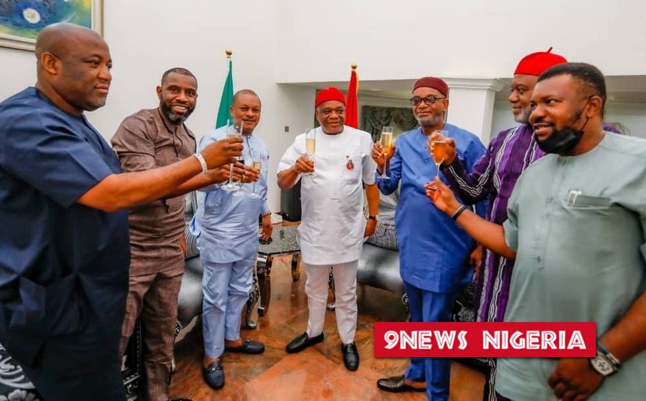 PDP Leaders Led by Nat'l Sec, Sam Anyanwu visits Orji Kalu