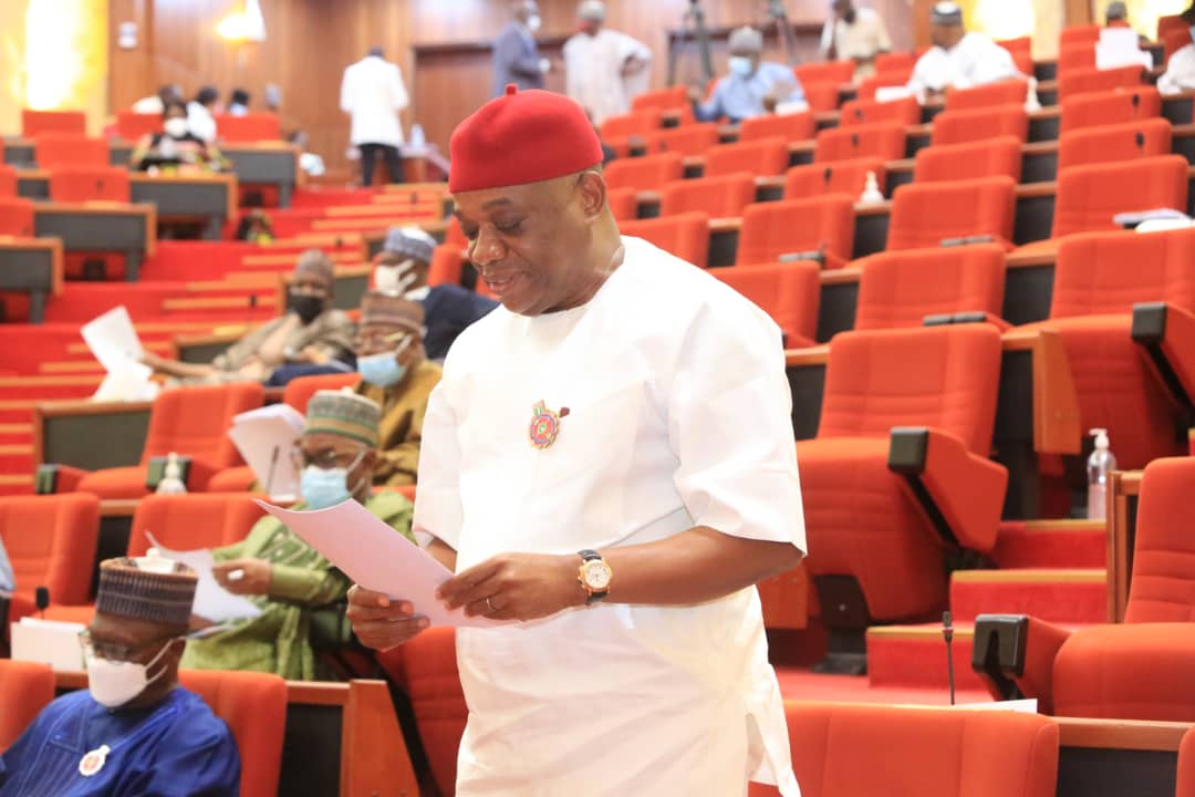 Senator Orji Uzor Kalu in the Senate.