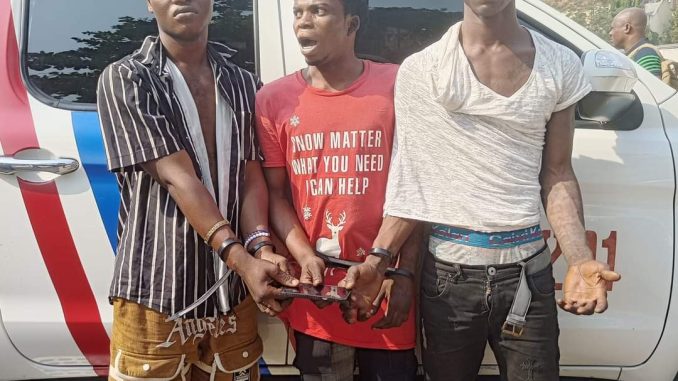 Three Traffic Robbery Gang Members Arrested By Lagos Rapid Response Squad
