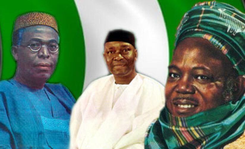 Awolowo Nnamdi Azikiwe and Sir Amadu Bello