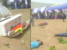CULTISTS INVADE FUNERAL OF MURDERED MEMBER KILLING 16 MOURNERS ON THE SPOT