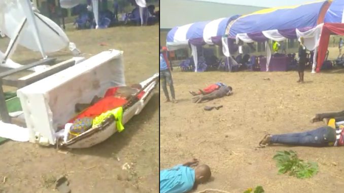 CULTISTS INVADE FUNERAL OF MURDERED MEMBER KILLING 16 MOURNERS ON THE SPOT