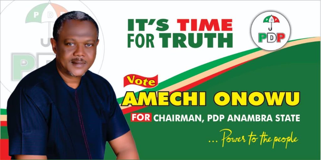 Amechi Onowu declares why he wants to become the Anambra State PDP chairman