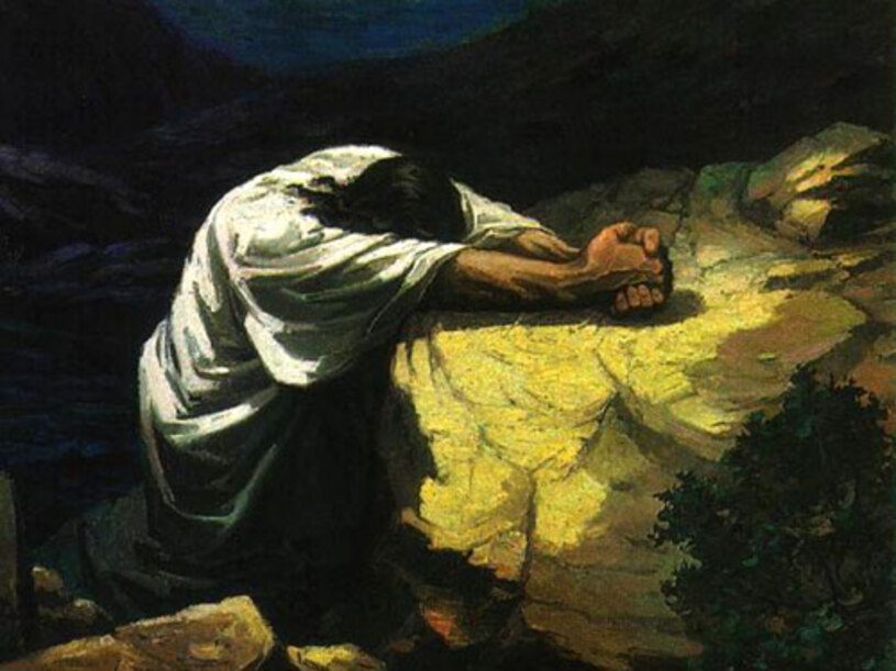 Gethsemane Jesus Praying in agony