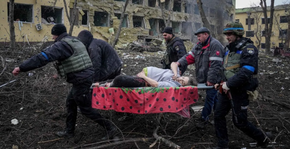 Russian Airstrike destroys Hospital - Maternity in Ukraine
