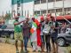 PDP supporters at the party secretariat Abuja