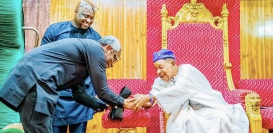 Femi Gbajabiamila and Late Alaafin of Oyo