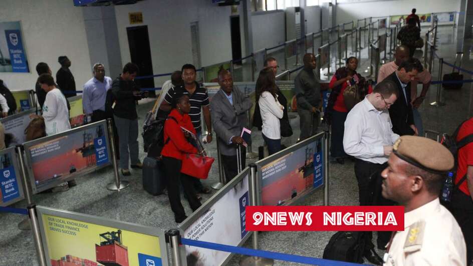 Passengers at Murtala Muhammed Airport Lagos