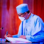 President Muhammadu Buhari Signs Document for appointment of new executive members