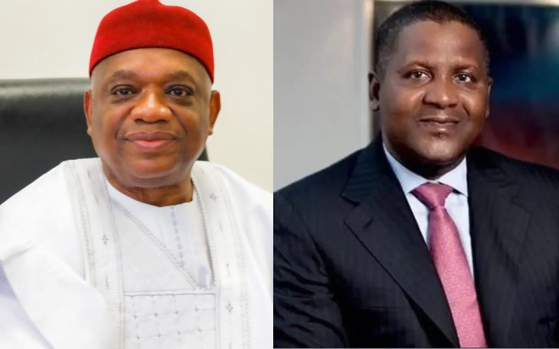 Senator Orji Uzor Kalu and Aliko Dangote