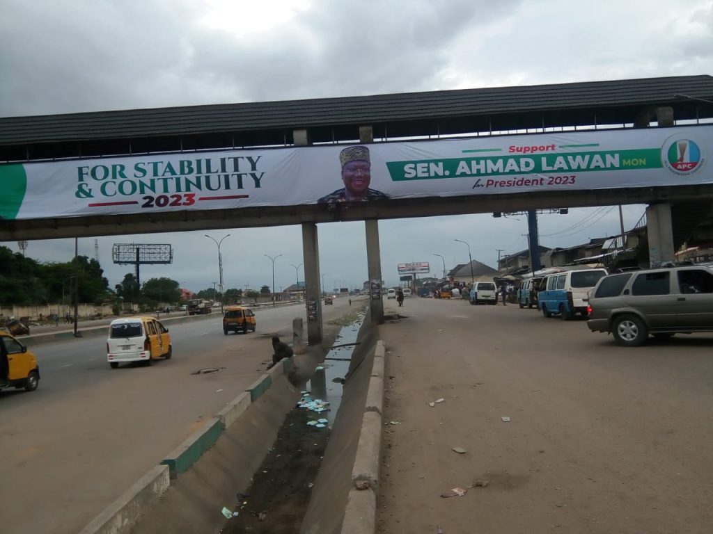 Ahmad Lawans presidential campaign billboards surface in cities across South East. 1 1