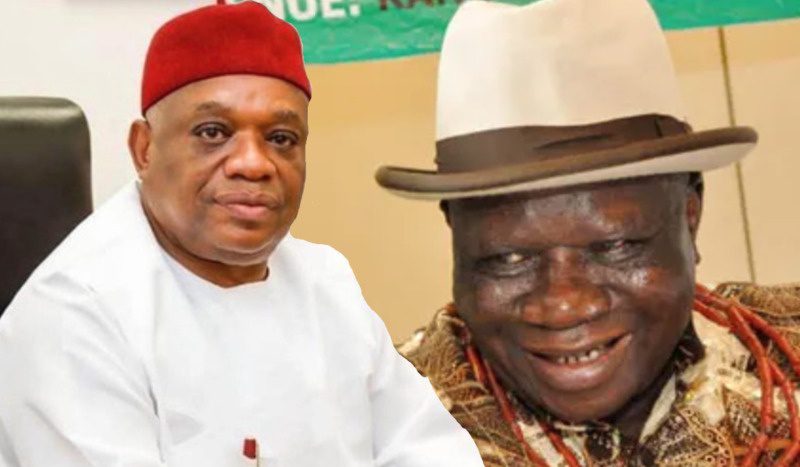 Senator Orji Uzor Kalu and Edwin Clark