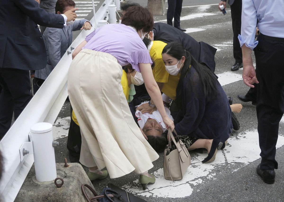 Japan former Prime Minister Shinzo Abe shot