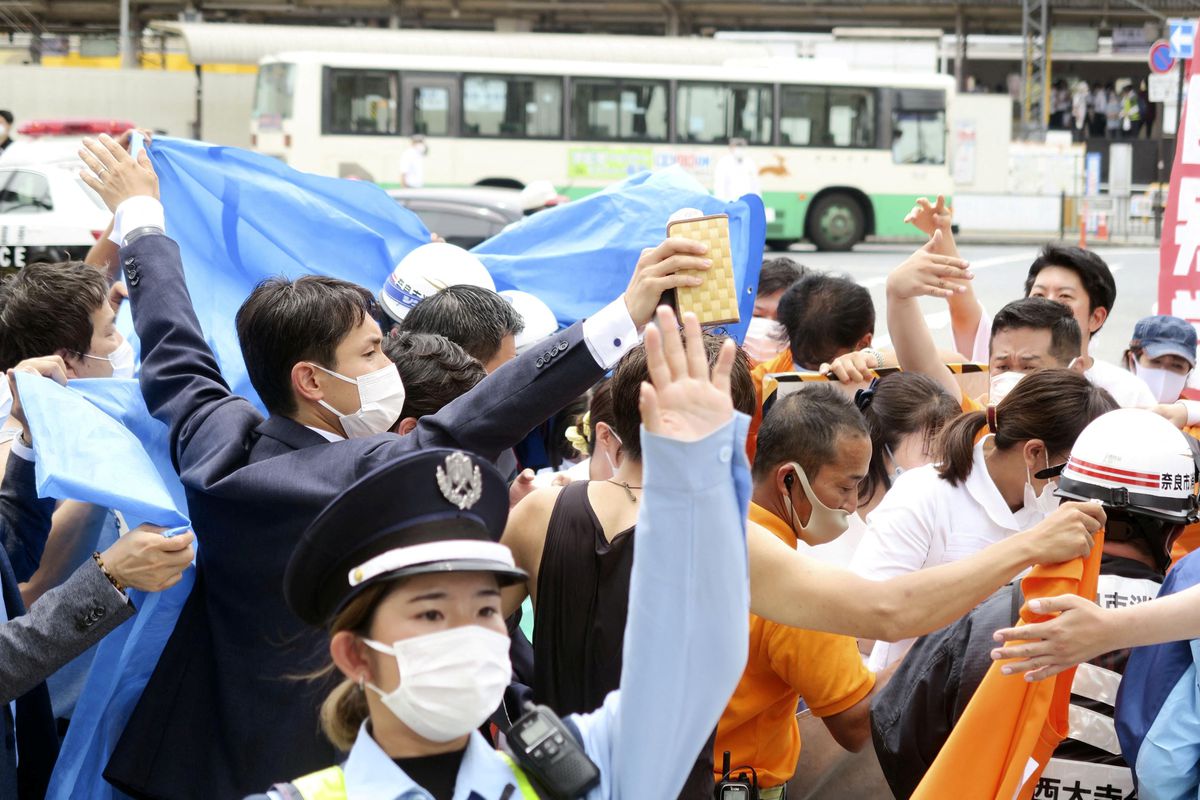 Japan former Prime Minister Shinzo Abe shot 2