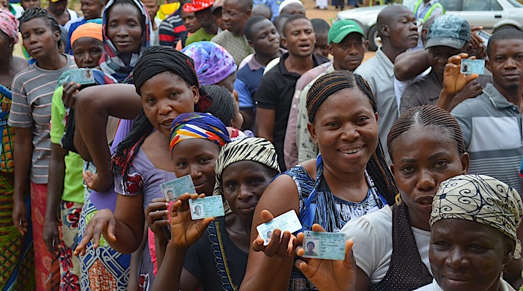 Electorates mostly Nigerian youths ready to cast their votes after INEC electronic accreditation