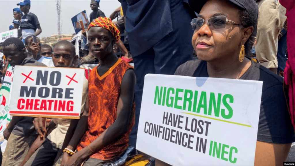Civil Society Groups Protest in Nigeria Over Election Outcome