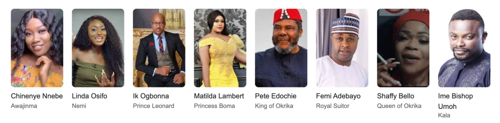 Un Royal cast - Nollywood movies