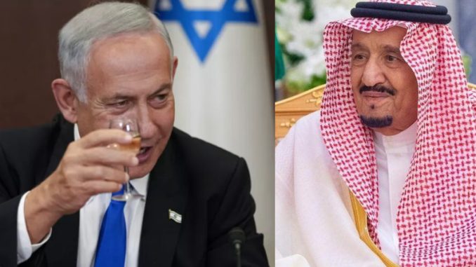 Israeli Prime Minister, Benjamin Netanyahu and King Salman of Saudi Arabia
