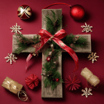 Christmas decoration and cross