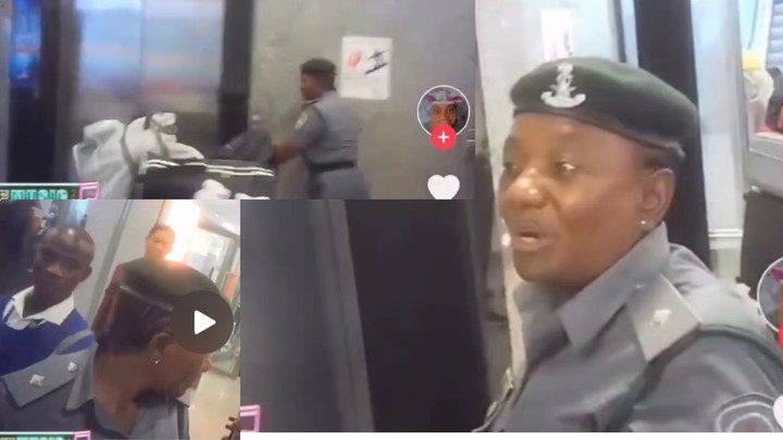 Nigerian Female Custom officer caught on camera demanding bribe