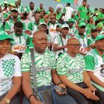Peter Obi and Super Eagles supporters at Abidjan