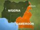 Map of Nigeria and Cameroon