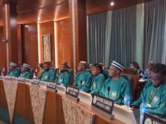 Super Eagles, at the State House Council Chambers