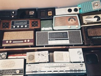 A collection of vintage radios