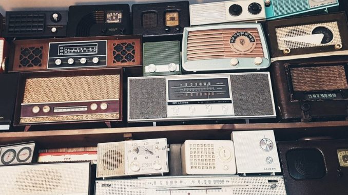 A collection of vintage radios