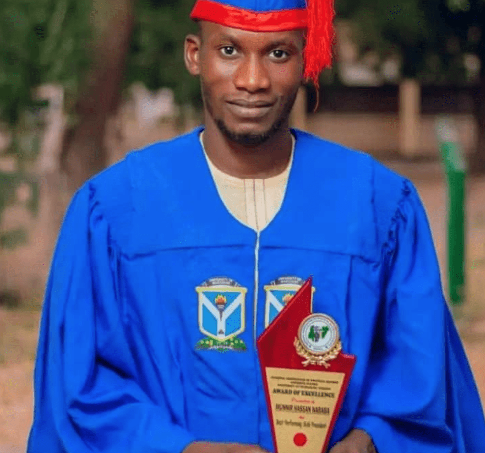 the former University of Maiduguri SUG President Munir Hassan Nababa