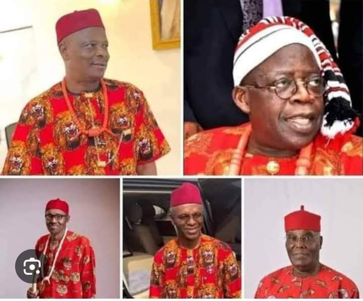 Politicians in Igbo traditional wear