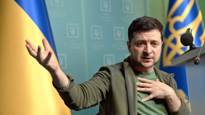 Ukraine president Volodymyr Zelensky