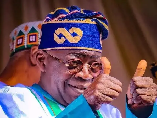 President Tinubu Thumbs Up