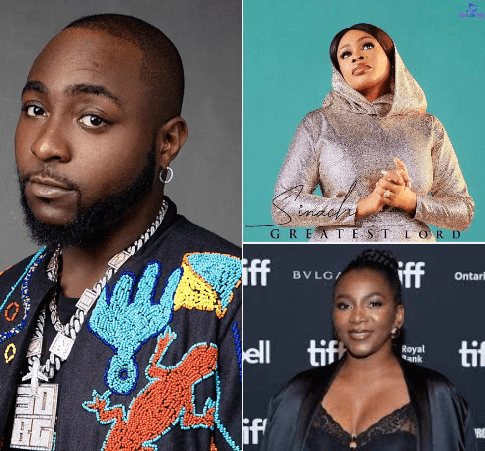 Davido, Sinach and Genevieve Nnaji