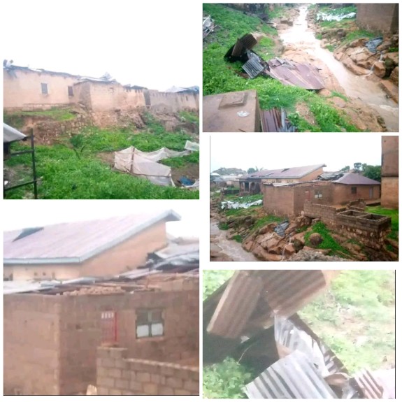 Rainstorm destroys over 100 houses