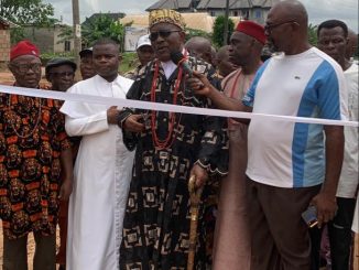 Imo Monarch, (Omadike) Commissions Road Maintenance In Umude Village Umuoma Nekede