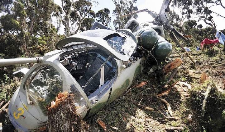 Helicopter Crashes In Kaduna