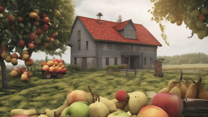 House and Fruits