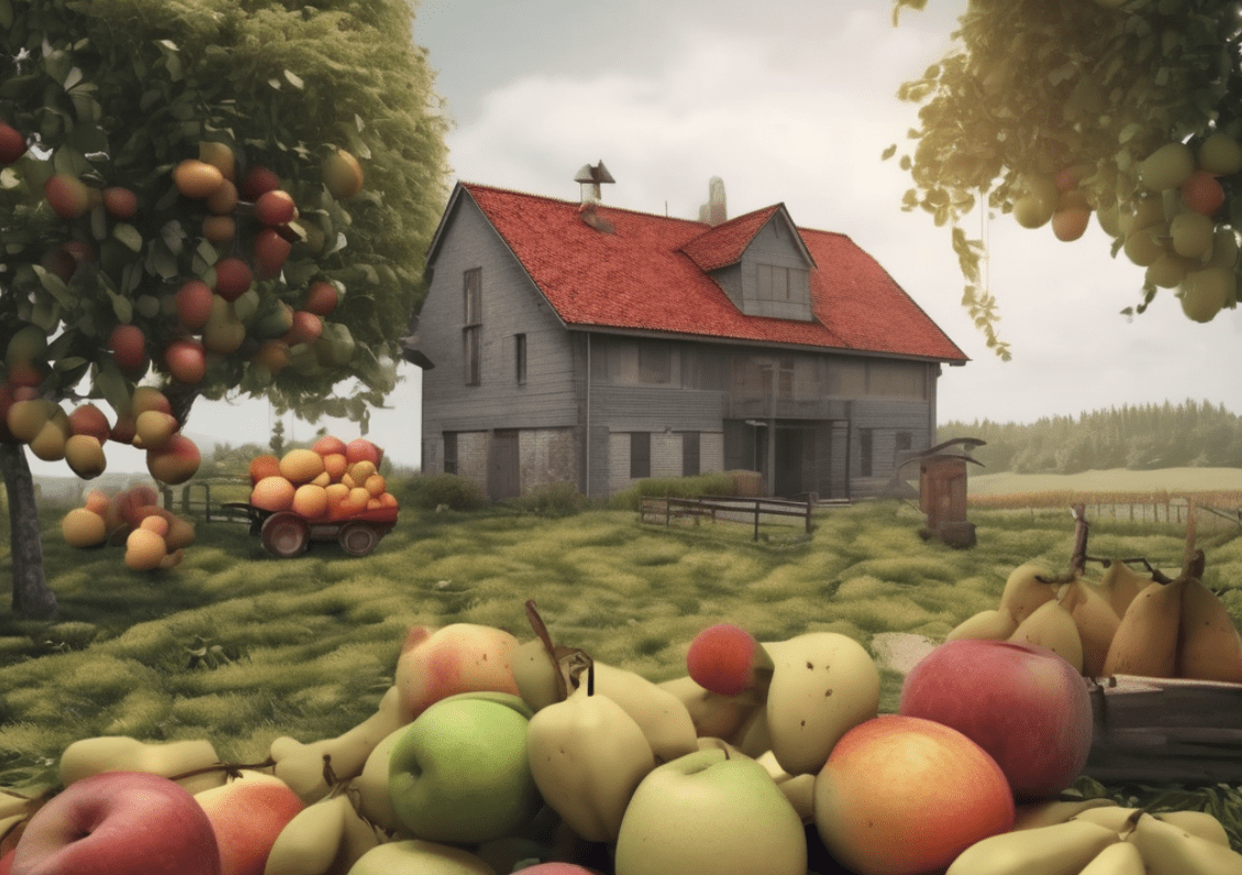 House and Fruits
