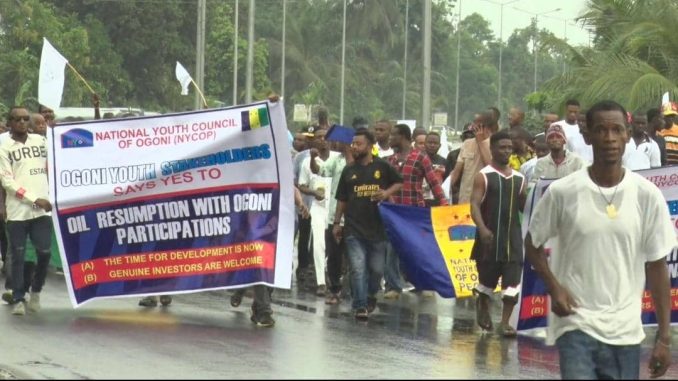 Ogoni Youths Rally: Ogoni leaders and youth call for renewed oil exploration/Source: ChannelsTV