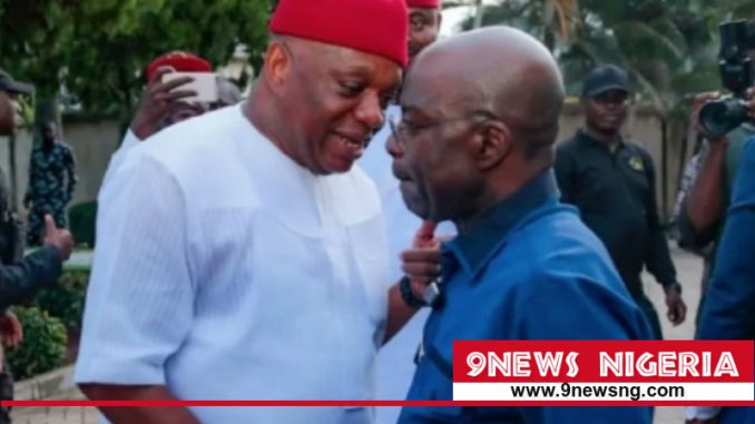 Senator Orji Uzor Kalu and Abia State Governor Otti - Image Source: ChannelsTV