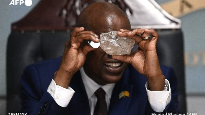 World's Second-Largest Diamond Believed To Value Above $63 Million Found in Botswana - Source: AFP