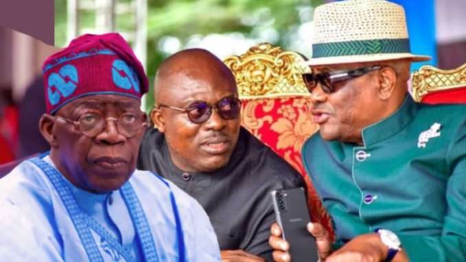 President Tinubu Fubara and Nyesom Wike