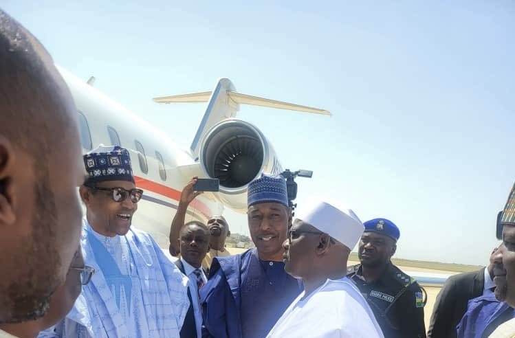 Buhari Arrives in Maiduguri to Console Borno State Over Recent Flood Disaster