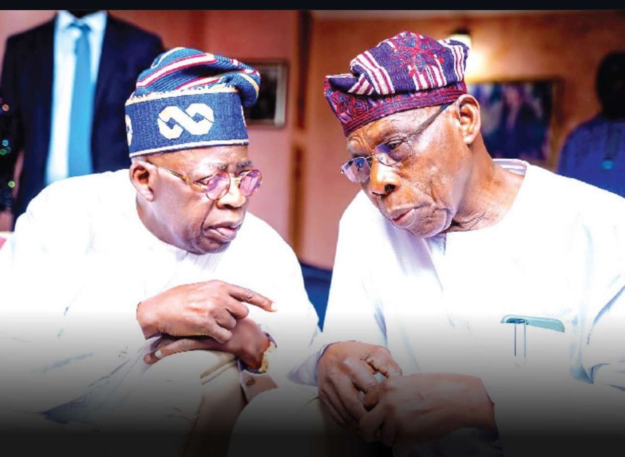 President Bola Ahmed Tinubu and former president Olusegun Obasanjo