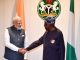 Indian PM Modi Welcomed by President Tinubu at Aso Rock