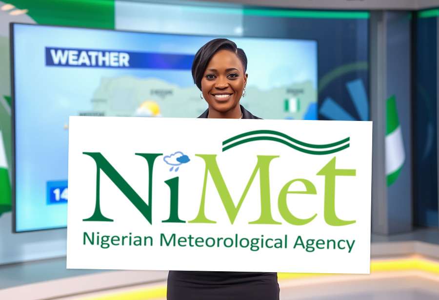 Nigerian weather news presenter