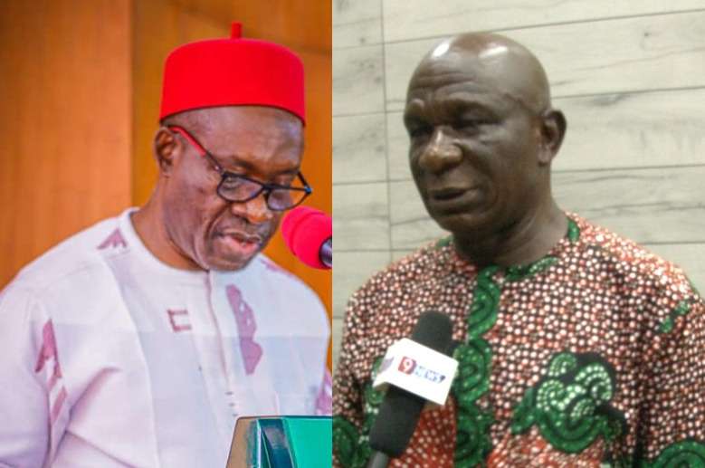 Governor Chukwuma Soludo and Mr William Obiorah