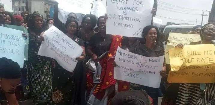 Akwa Ibom Women Rise Up In Anger, Protest Sexual Allegations Against Akpabio (Photos) 3 Screenshot 20250301 175319