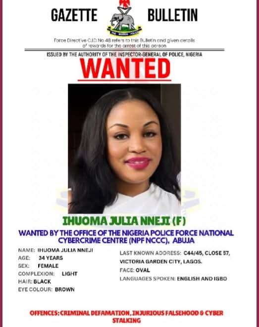 Police Declares ABC Transport CEO's Daughter Julia Nneji Wanted (Photo) 1 1001556554